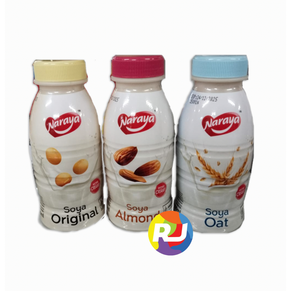 

Naraya Minuman Kedelai Soya Botol 300ml - Original / Almond / Oat Drink