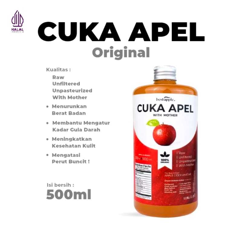 

Cuka Apel Original - Bestapple - Diet Detoks - Apple Cider Vinegar - 500 ML