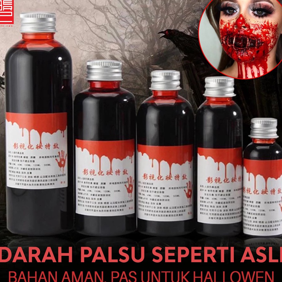 LANGSUNG ORDER GAN Darah palsu mainan prank murah aman untuk film fake blood cosplay make up luka pe