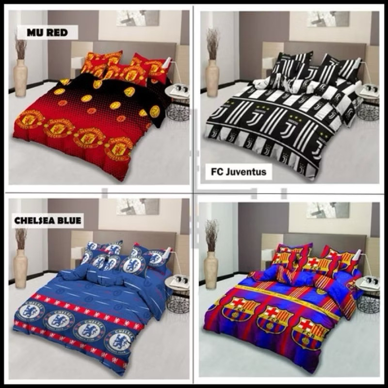 Sprei seprai Kasur Motif bola club Terbaru