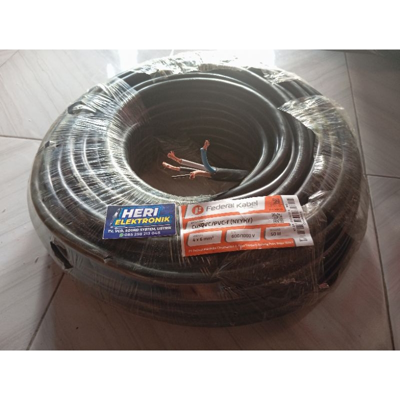 kabel Listrik serabut federal NYYHY 4X6MM 4X6mm