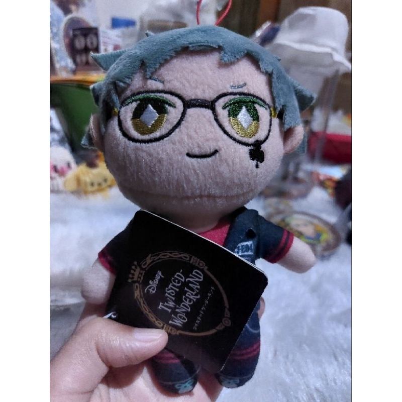 Twisted Wonderland Merch Trey Clover Plush Boneka Anime