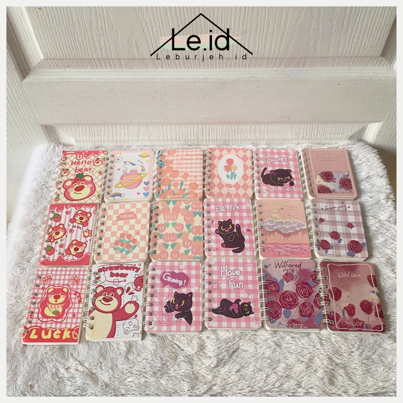 

Notebook ring A7 buku catatan mini notepad genggam