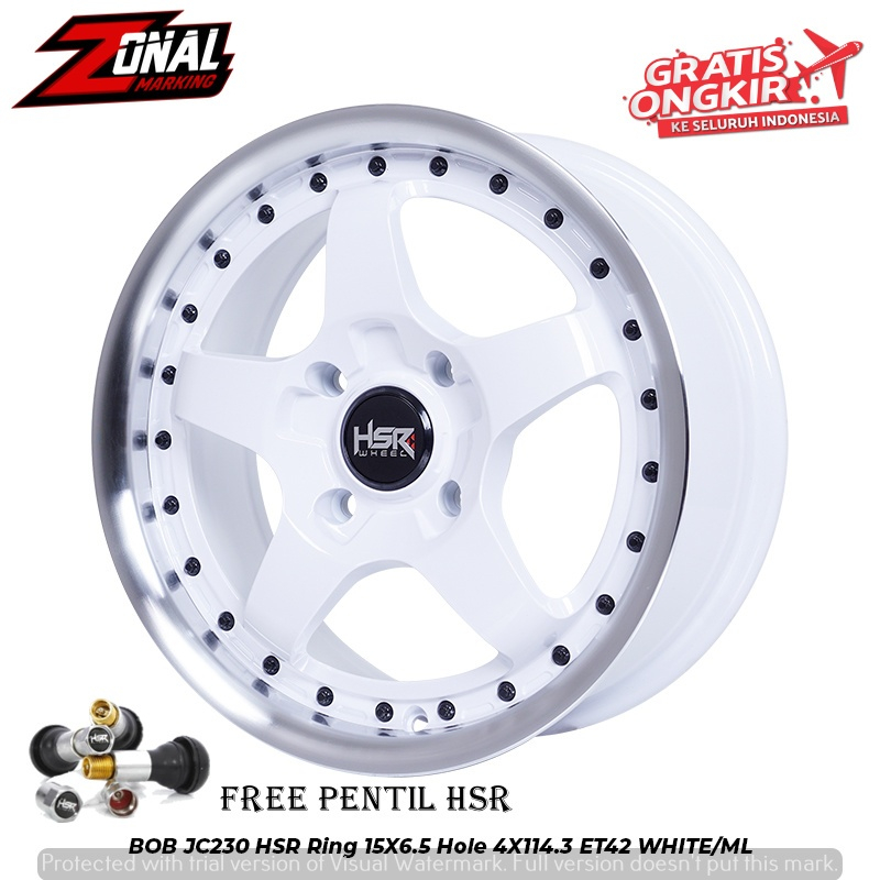 VELG RACING HSR MURAH RING 15 UNTUK MOBIL AVANZA XENIA LIVINA KIJANG