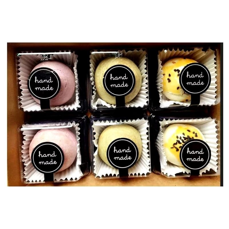 

stiker segel box/stiker thank you/stiker handmade/stiker label box kue cake tart/sticker segel makanan seal label stick roll