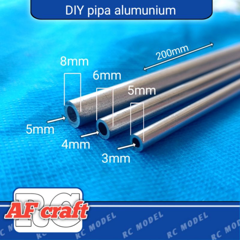 pipa kapiler alumunium 5mm 6mm 8mm