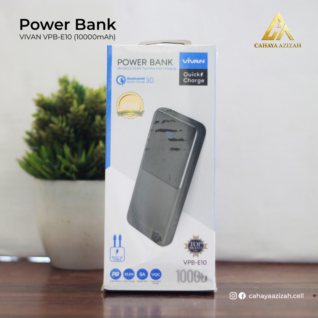 POWER BANK VIVAN 10000 MAH VPB-E10