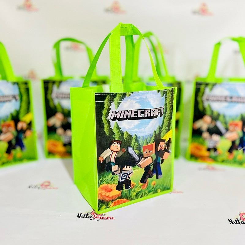 

Tas Souvenir Ulang Tahun Anak Birthday Ultah Gambar Minecraft READYSTOCK SIAP KIRIM