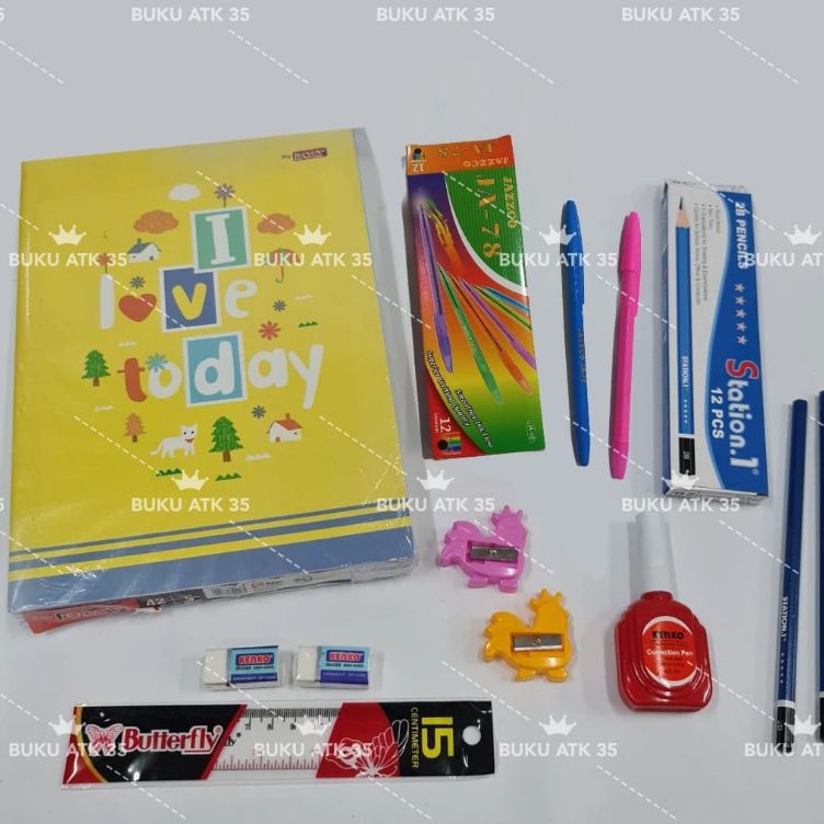 

Hemat Khusus PROMO MURAH Paket Alat Tulis Set LENGKAP buku BIG BOSS 42