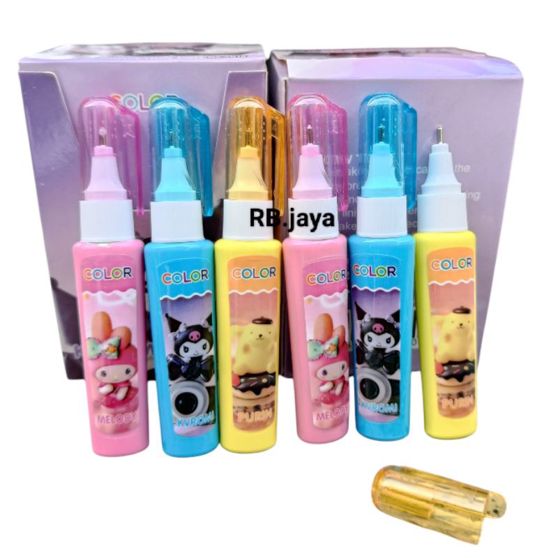 

(promo) 12 & 6 pcs tip x Correction Fluid Cairan Koreksi Penghapus pulpen Cair