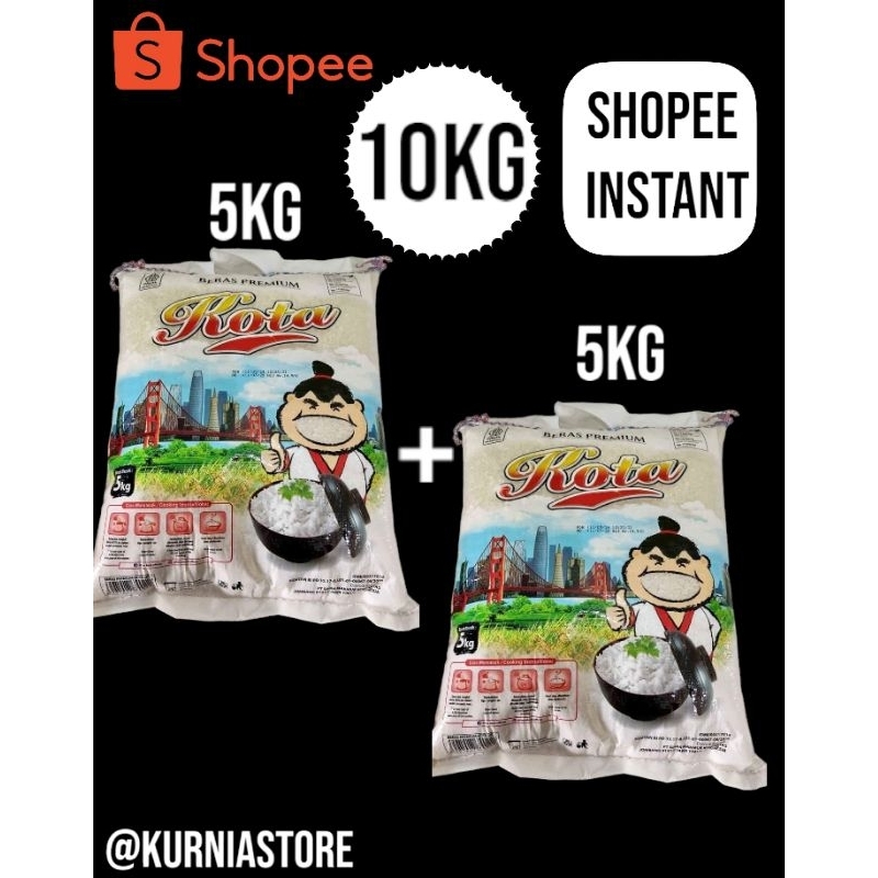 

PROMO !!! BERAS PREMIUM MERK KOTA 10KG (5KG 2XPCS) MURAH BERAS ENAK PULEN DAN NIKMAT SERTA HIGENIS