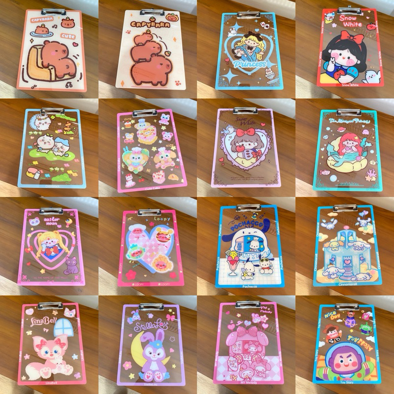 

Baru Papan Klip Ujian Perlengkapan Sekolah Karakter Kartun Sanrio Disney Pooh Lotso Buzz Sailormoon