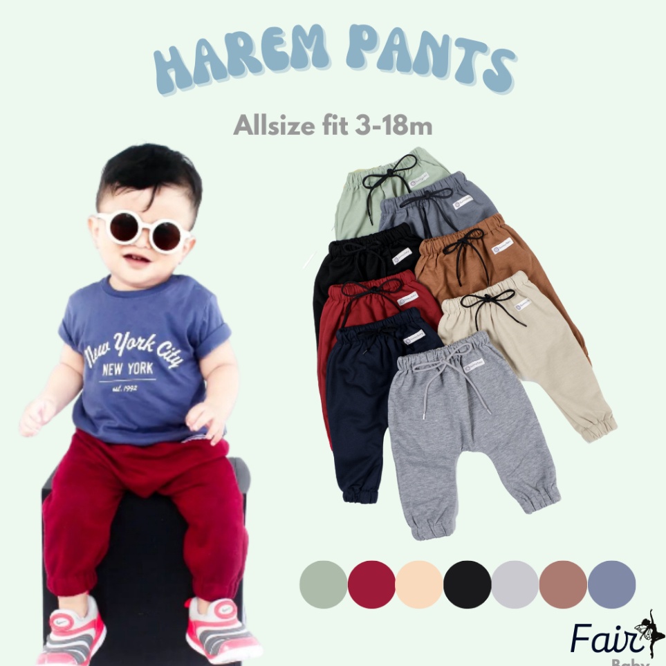 KODE X93U Fairy Baby Celana Panjang Bayi  Celana Harem Bayi 318 Bulan