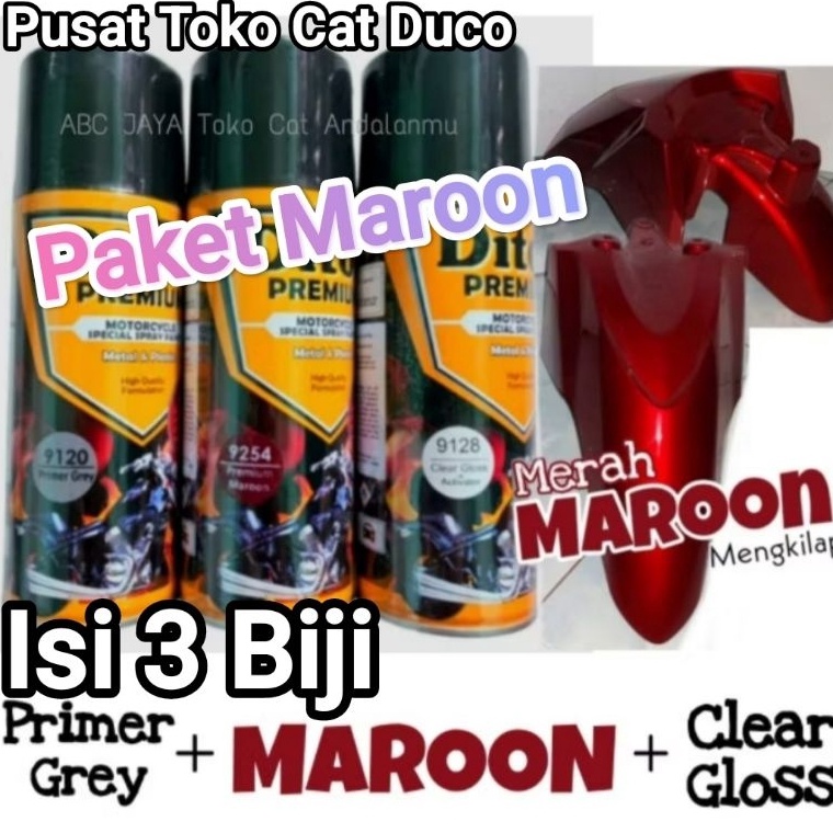 Model Terlaris Paket Cat Pylox Diton Premium Maroon 91292549128  diton premium merah maroon 4cc