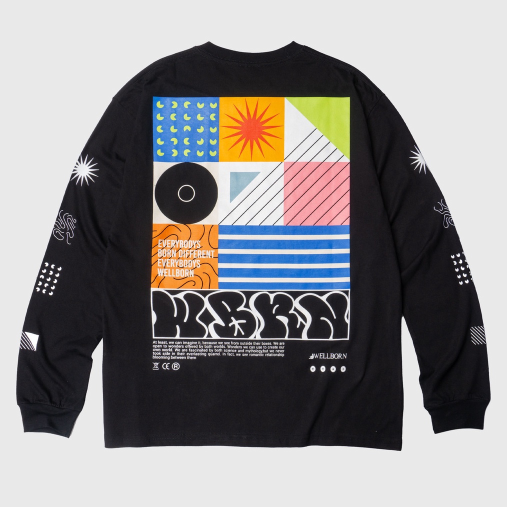 Wellborn Frame LS Black Tshirt