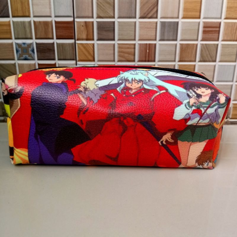 

Kotak Pensil Tahan Percikan, Tempat Pensil Motif Karakter Inuyasa Kode 01