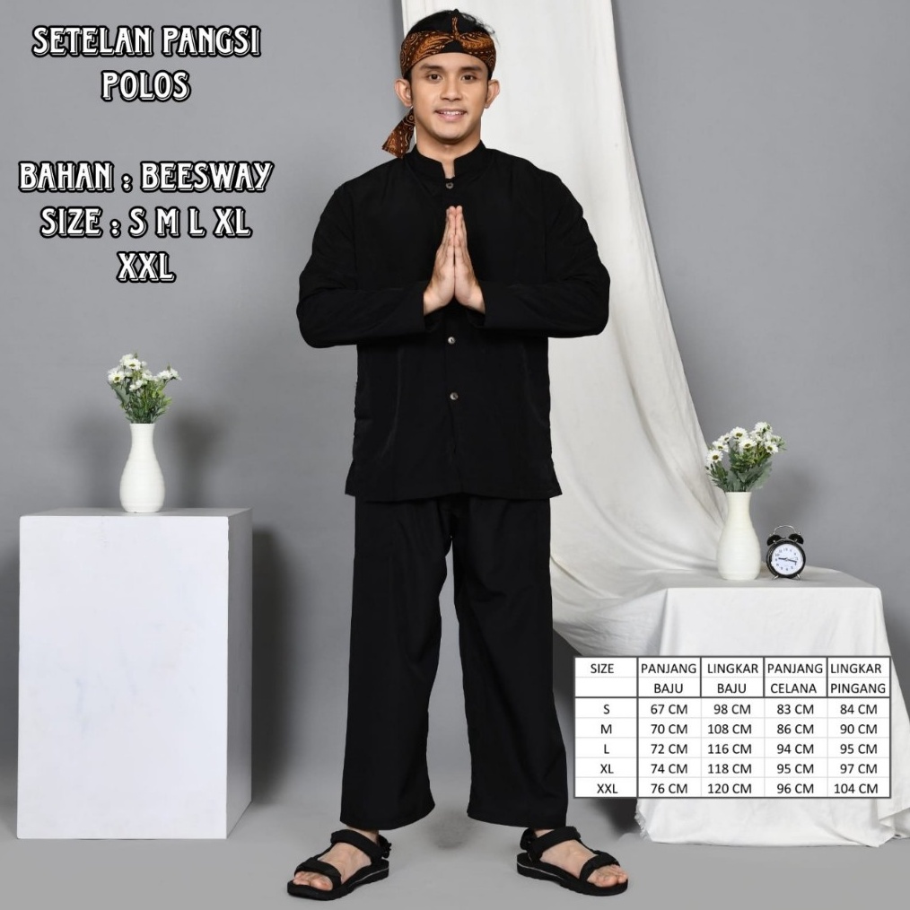 Setelan Baju Pangsi Sunda Dewasa Lengkap Dengan Iket Kepala  Baju Pangsi Sunda  Baju Adat Sunda  Baj