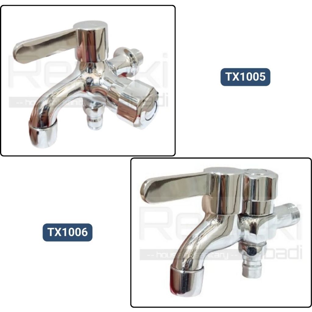 Kran Cabang Kuningan - Kran Shower Mandi - Kran Double - Kran Mesin Cuci