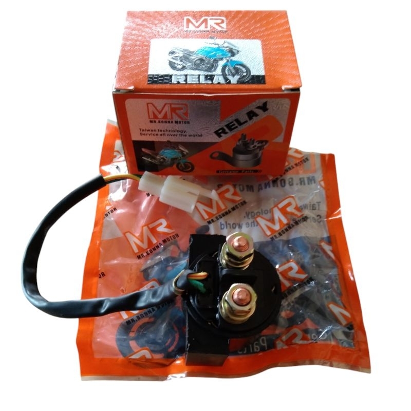 relay bendik stater stater viar kaisar /switch magnetic stater motor roda tiga-sparepart motor roda 