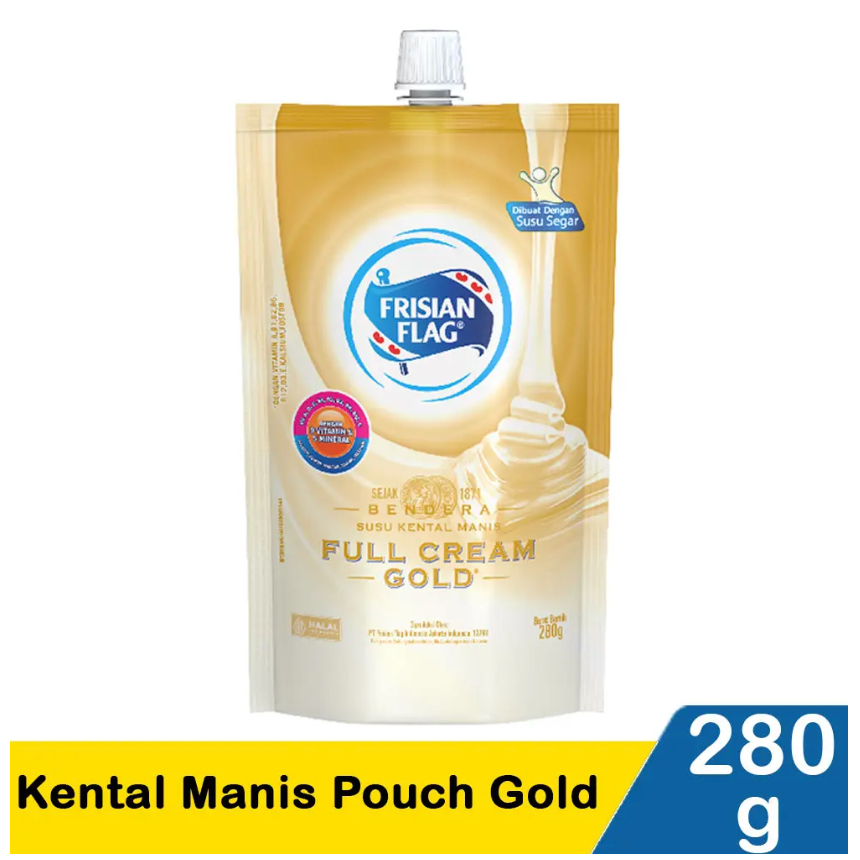 

Frisian Flag Gold Susu Kental Manis Putih 280 Gram