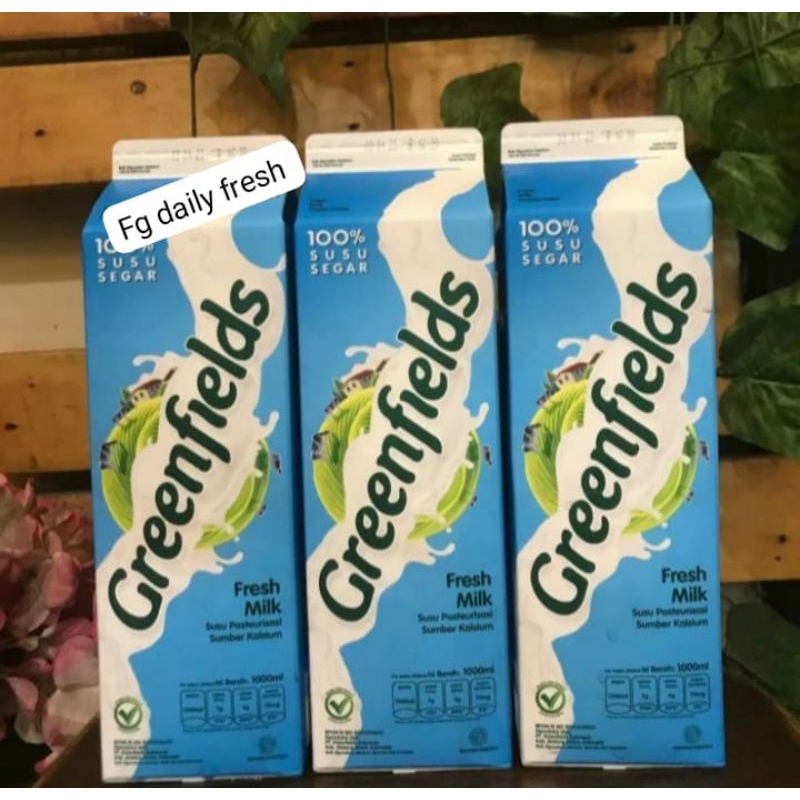 

Susu fresh milk Greenfields 1 liter / susu greenfields Murah 1000ml