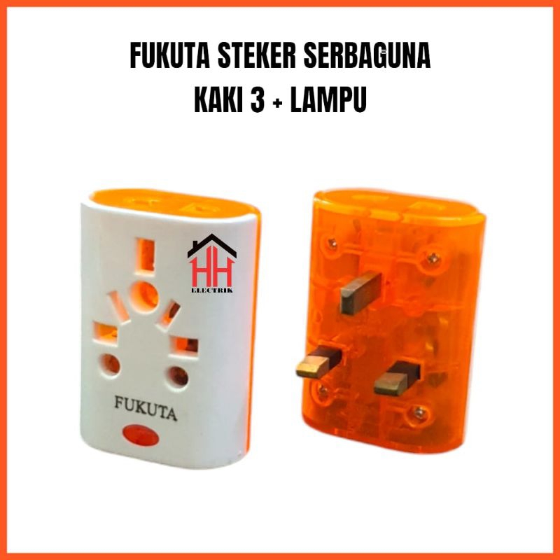 FUKUTA Steker T Serbaguna / T Kaki 3 / Steker kaki 3 / Steker Serbaguna