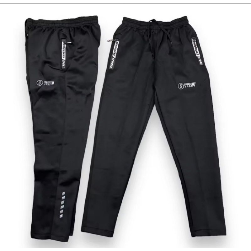 Celana Training Olahraga Joger Bahan Misty/Scuba Import Tebal Karet Elastis Kaki Joger