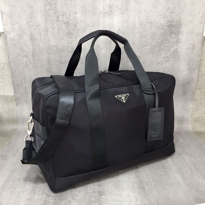 PRD Nylon Plain Logo Outlet Boston Bags