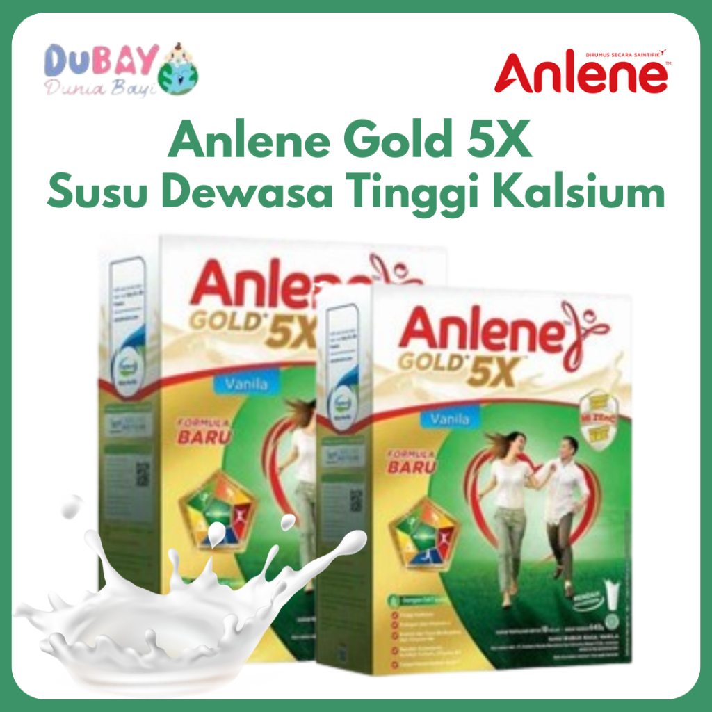 

Anlene Gold 5X Susu Bubuk Dewasa Original 640g - Nutrisi Tinggi Kalsium Untuk Tulang, Sendi, dan Otot | Varian Coklat / Vanilla