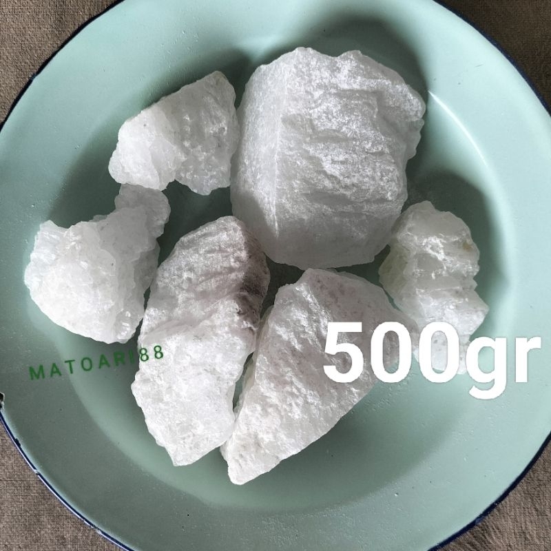 

TAWAS (Alum) Garam Kristal Pembersih Air dan Deodorant Alami Penghilang Bau Badan 500gr