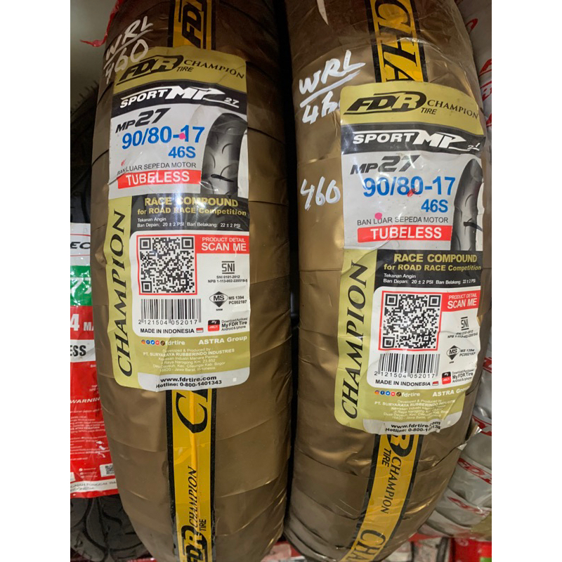 Ban FDR MP27 Tubeless 90/80-17