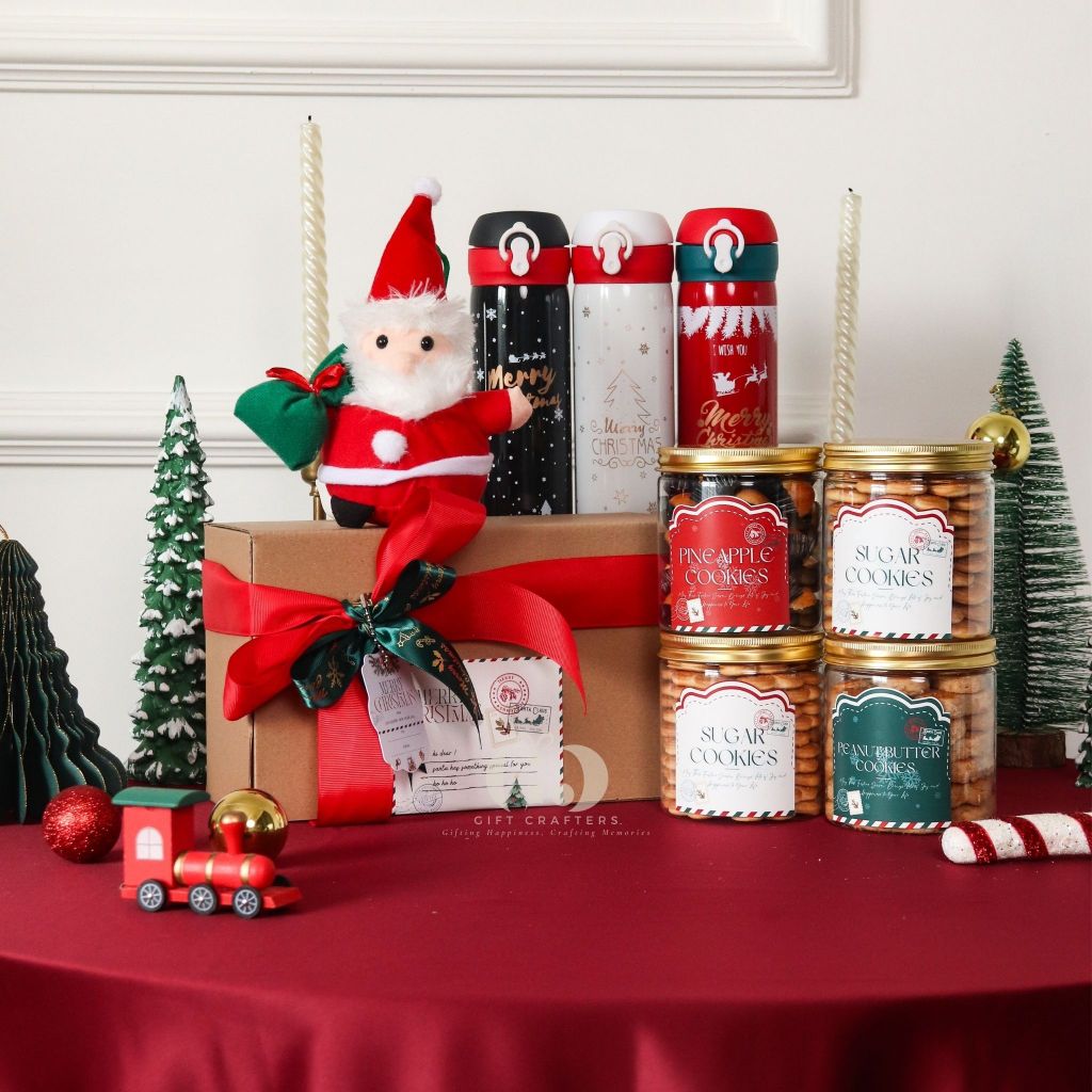 

[READY STOCK/MURAH] Hampers Natal Isi Boneka Santa Cookies & Tumblr / Christmas Edition / Souvenir Termos Natal 2024