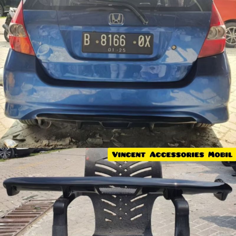Diffuser JS racing bemper VTEC | Difuser Honda Jazz GD3 MMC tahun 2006 2007 2008 bumper Vitek