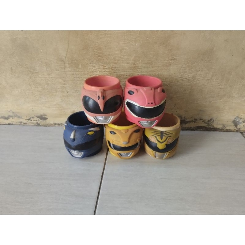 Vintage Mug Power Rangers Fast Food Toys Texas Kondisi Kotor