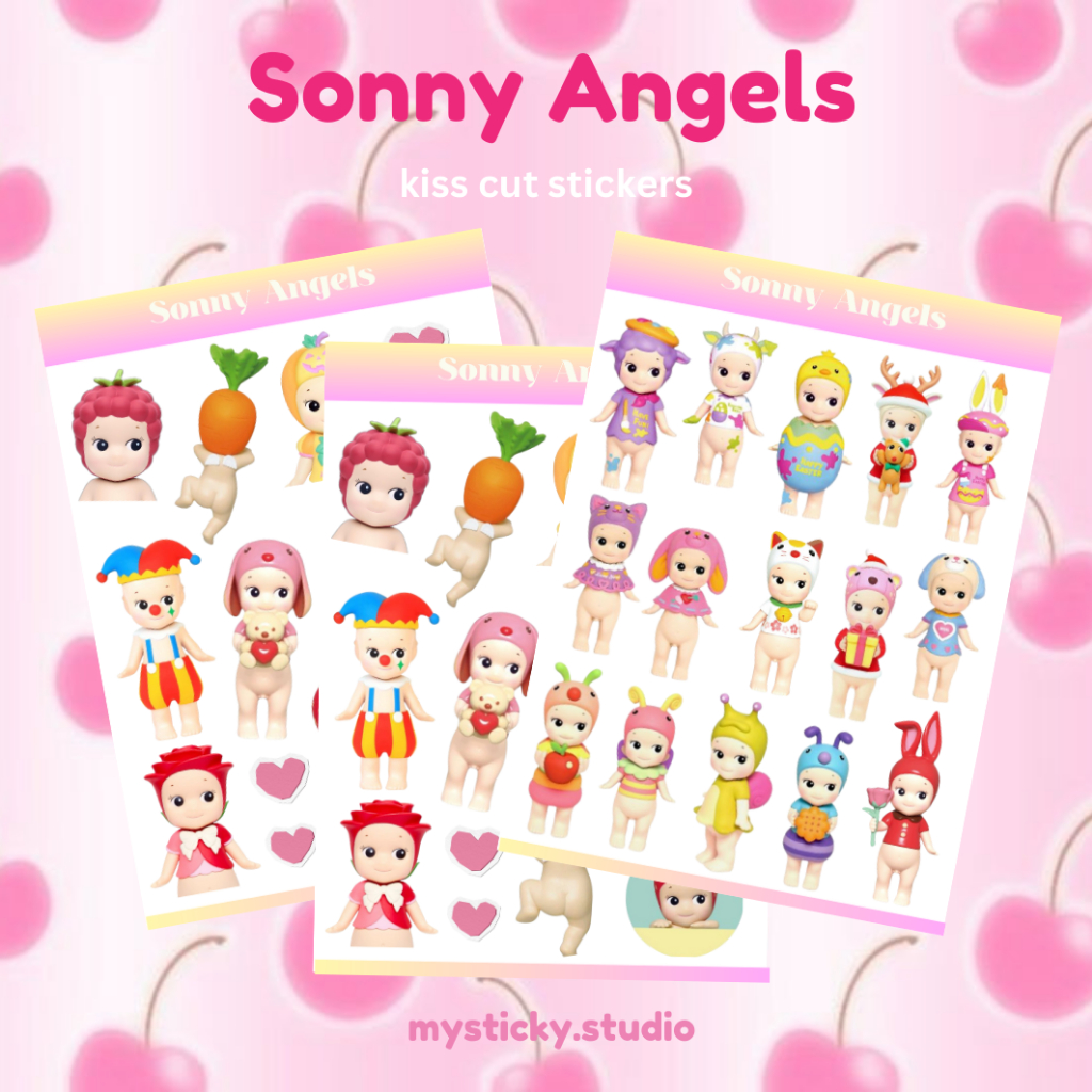 

SONNY ANGEL STICKERS SHEET / DECO STIKER SONNY ANGEL / STICKER DECO VINTAGE RETRO AESTHETIC