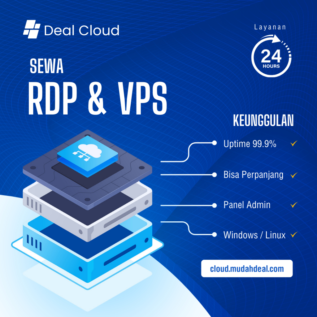 RDP/VPS Murah Bekualitas Tahunan IP Bisa Perpanjang