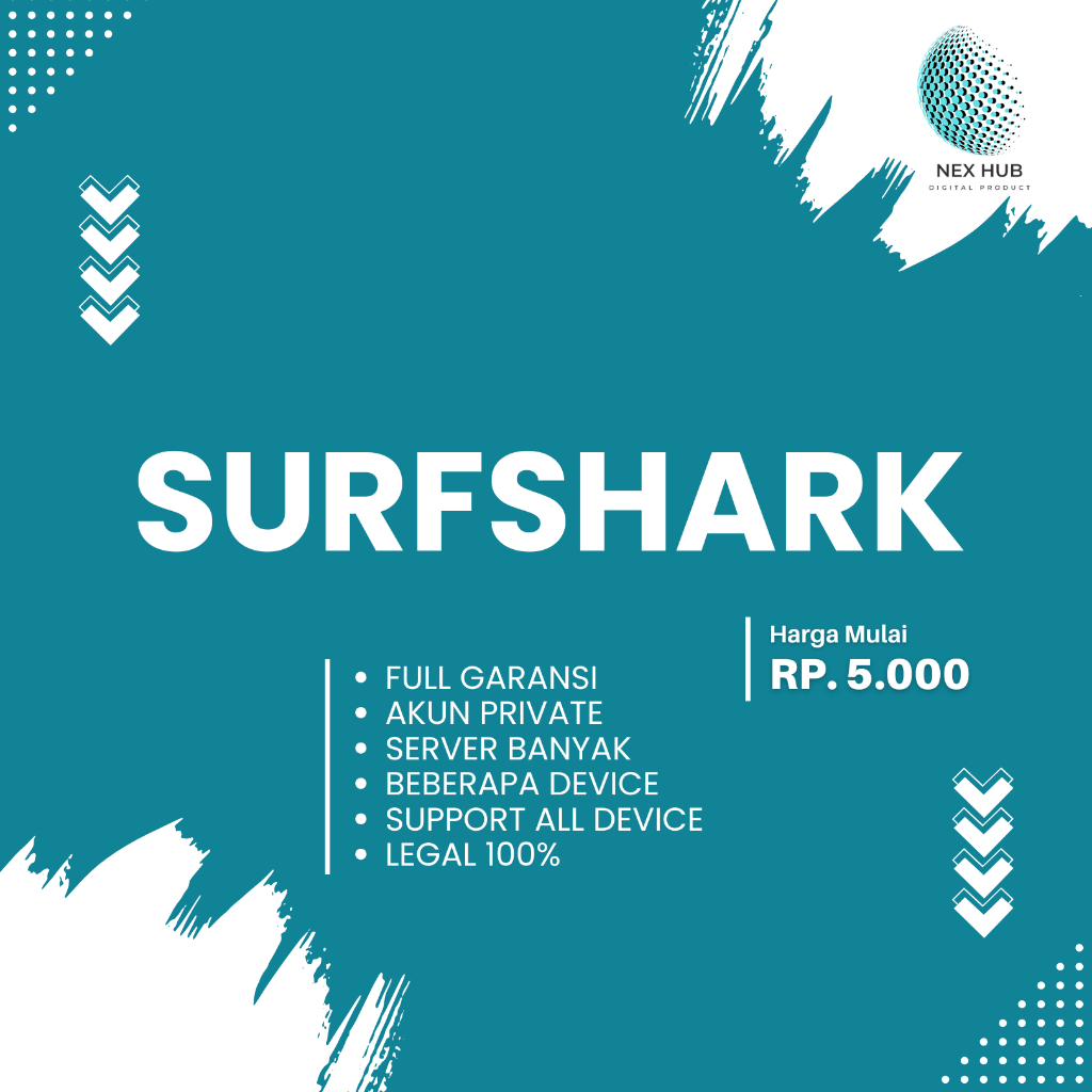 SURFSHARK VPN PREMIUM 7 HARI