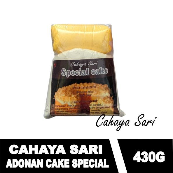 

ADONAN PREMIX INSTAN SPESIAL CAKE CAHAYA SARI - 370 GRAM