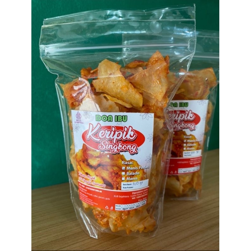 

KERIPIK SINGKONG PEDAS MANIS 110g