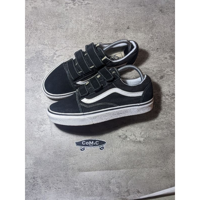 vans old skool Velcro bw V3902 (sepatu second original)