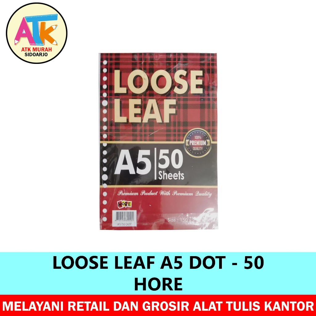 

LOOSE LEAF - ISI BINDER A5 DOT - HORE