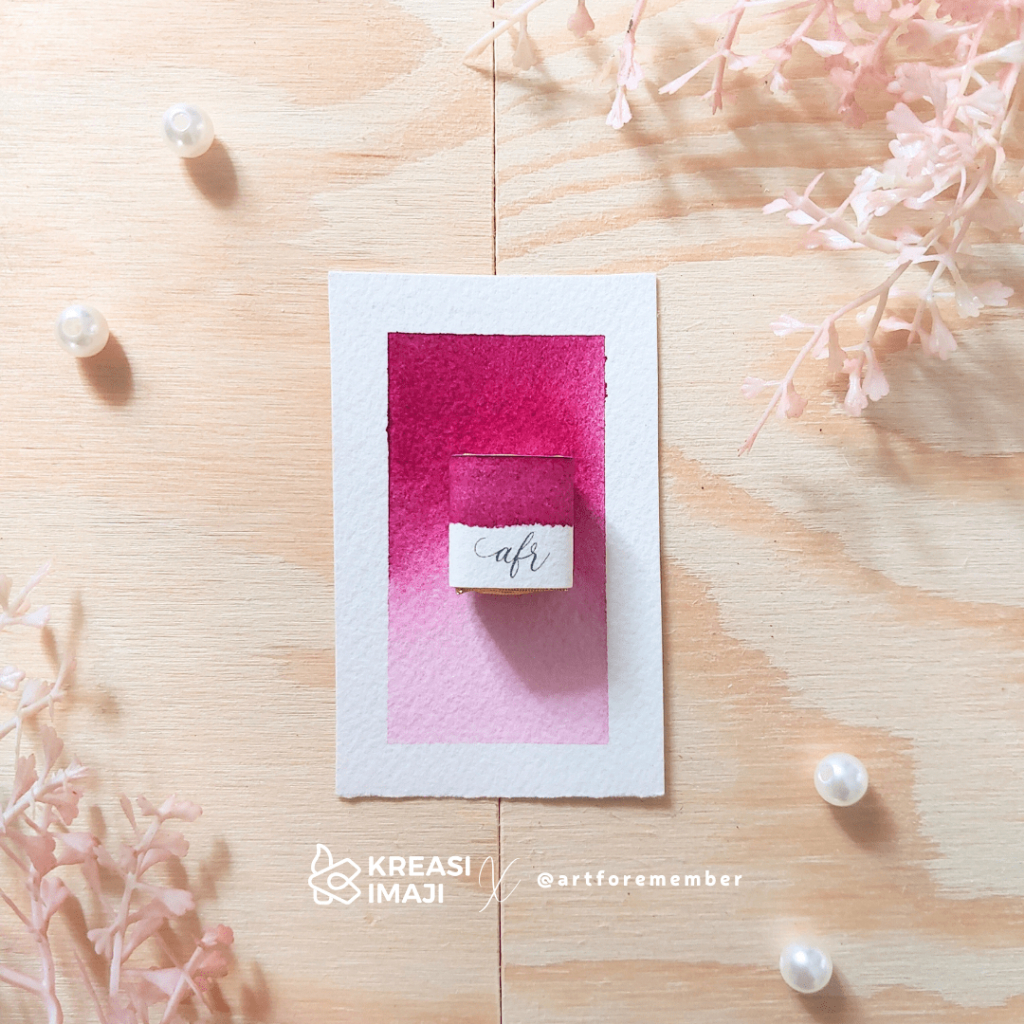 

Quinacridone Magenta", Individual Pan, Handmade Watercolor by Kreasi Imaji x artforemember