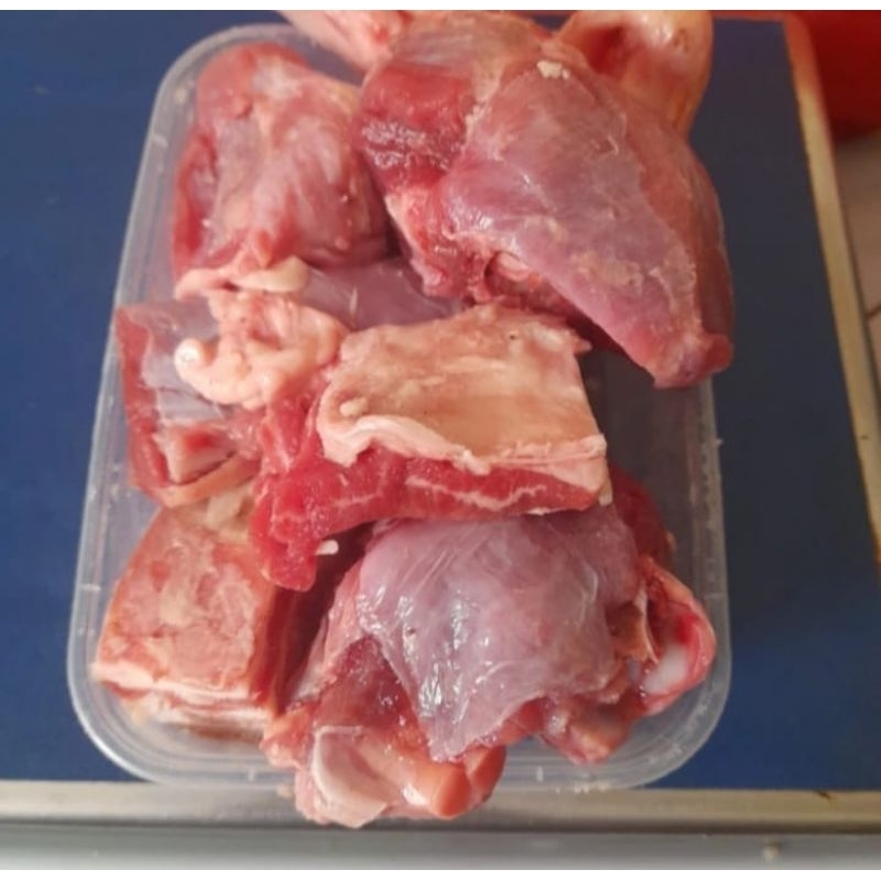 

dagingkarkaskambingdagingkambingbesertatulangannya500gram