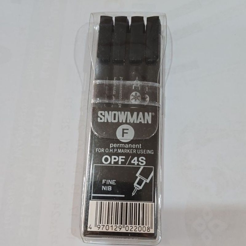 

Spidol Permanent OHP OPF/4S F Snowman 4 Warna Marker Fine