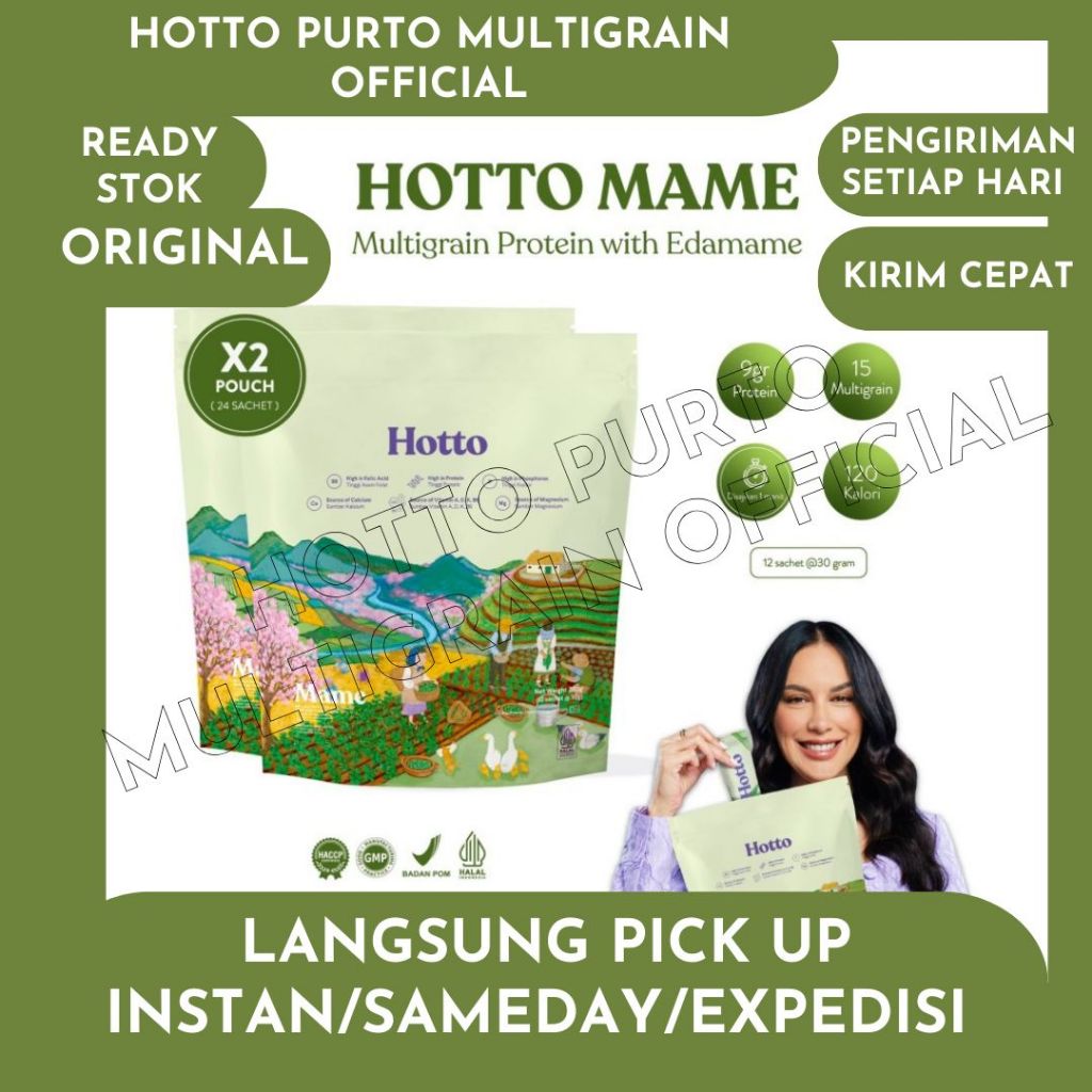 

Hotto Mame Protein Multigrain with EDAMAME 2 Pouch (24 sachet)