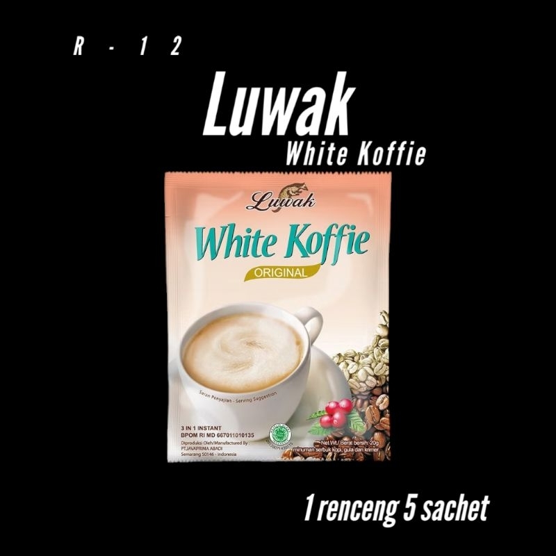 

LUWAK WHITE KOPI ORIGINAL 1 RENCENG ISI 5 SACHET