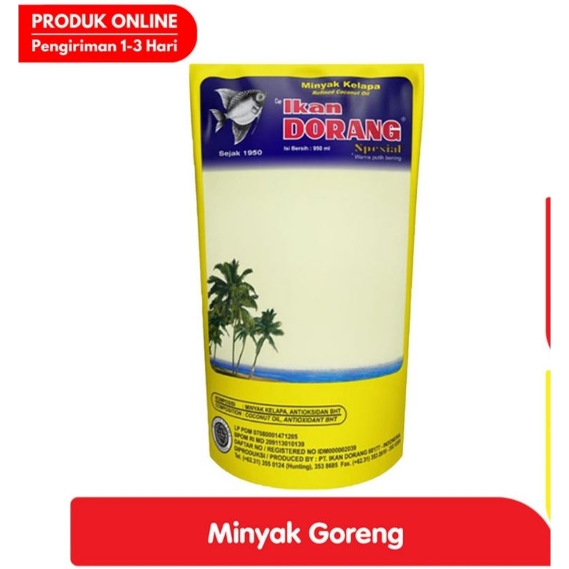 

Ikan Dorang Minyak Kelapa Pouch 950 ml