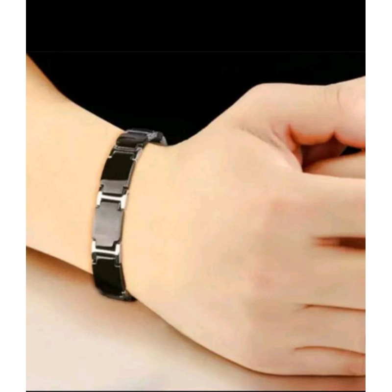 Gelang Tungsteen Batu Germanium Bio Magnetik Terapi Pria & Wanita Original Import Hight Quality