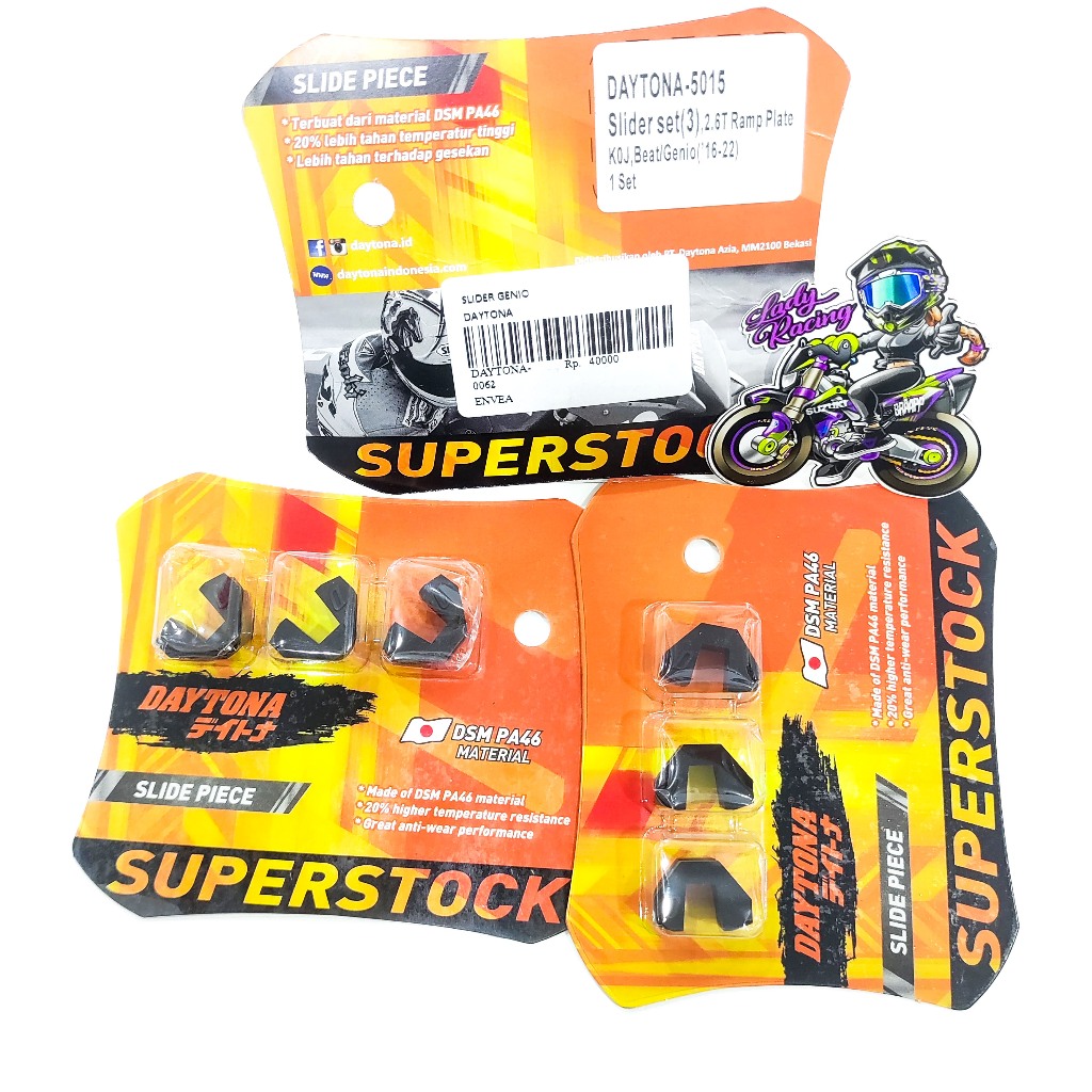 SLIDE PIECE SLIDER GENIO BEAT DELUXE SCOOPY 2021 DAYTONA 5015