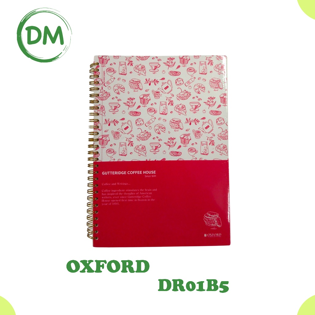 

DR01B5 NOTEBOOK OXFORD AESTHETIC BUKU TULIS catatan SPIRAL B5 ISI POLOS